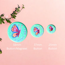Afbeelding in Gallery-weergave laden, π¦ Fladder mee β Festival Button/Magneet