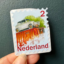 Afbeelding in Gallery-weergave laden, Losse sticker "Postzegel met Auto"