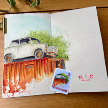 Afbeelding in Gallery-weergave laden, Losse sticker "Postzegel met Auto"