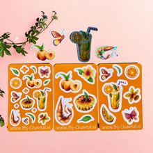Afbeelding in Gallery-weergave laden, Los Stickervel – "Citrus Bloom"