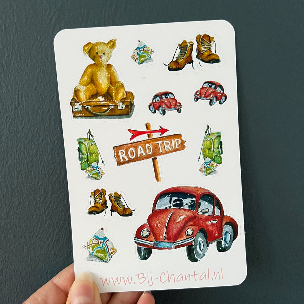 Uitverkoop Stickervel Road Trip